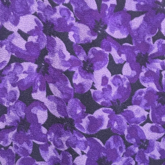 A New Day Purple Floral Lined V Neck Velvet Camisole Adjustable Straps Medium M - Picture 8 of 12